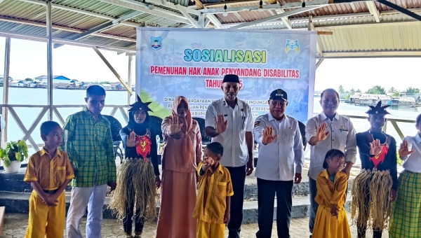 SLB Negeri Salakan Mengikuti Sosialisasi Pemenuhan Anak Penyandang Disabilitas