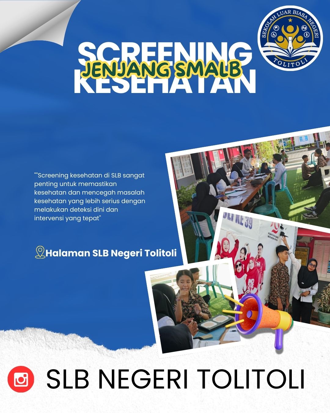 Screening Kesehatan Jenjang SMALB - SLB Negeri Tolitoli